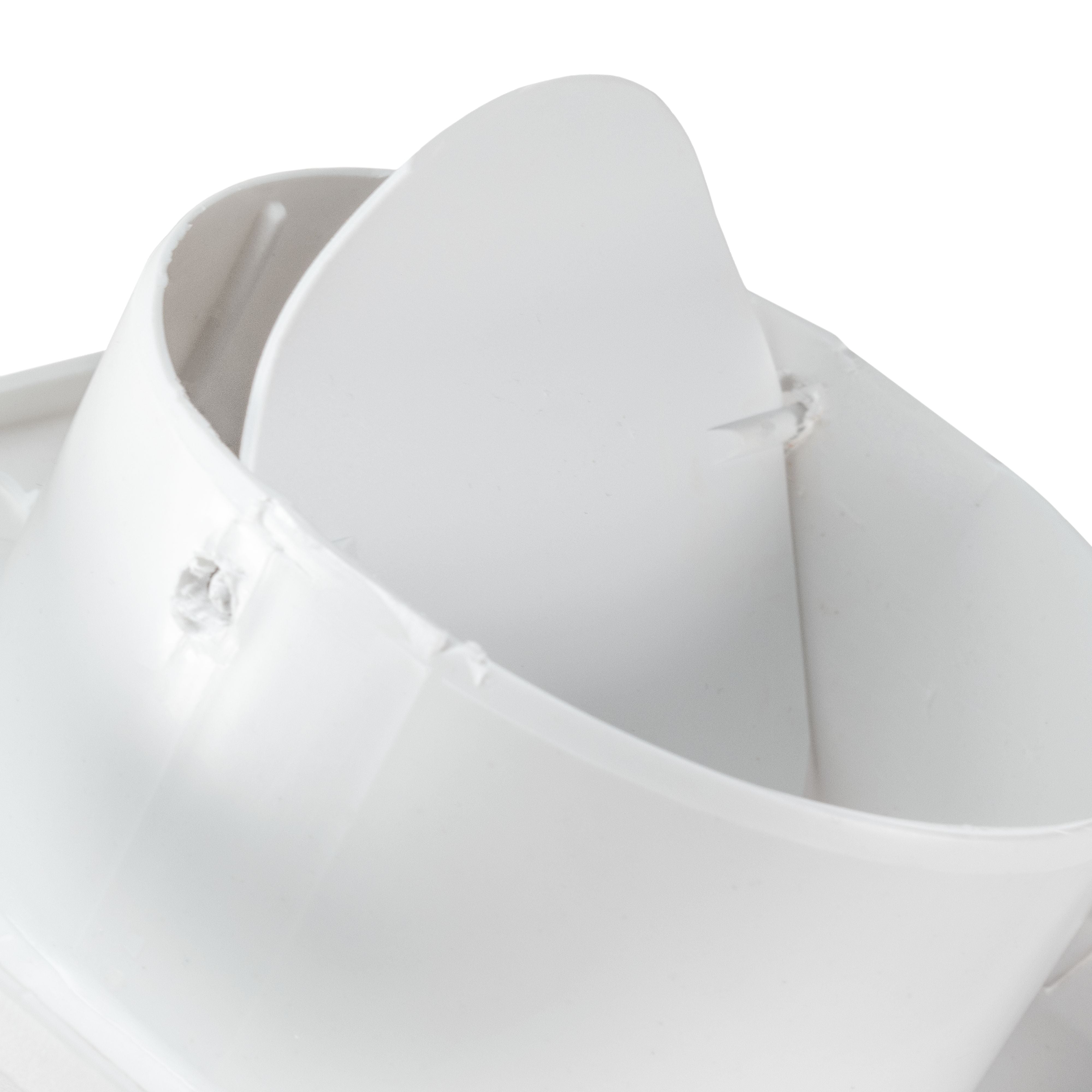 External White Louvre Vent  KRD/100 fi100mm