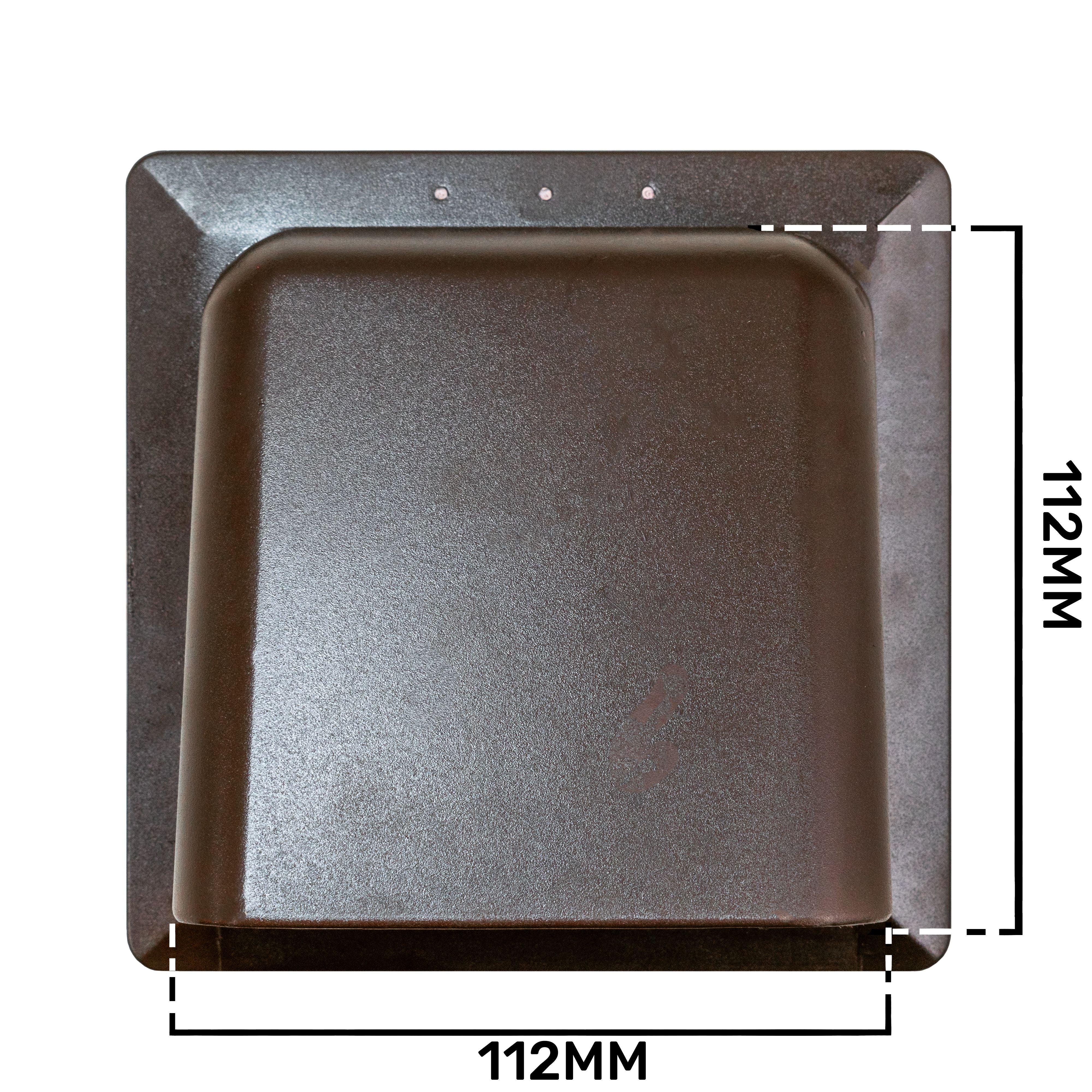 External Brown Louvre Vent  KRD/100B fi100mm