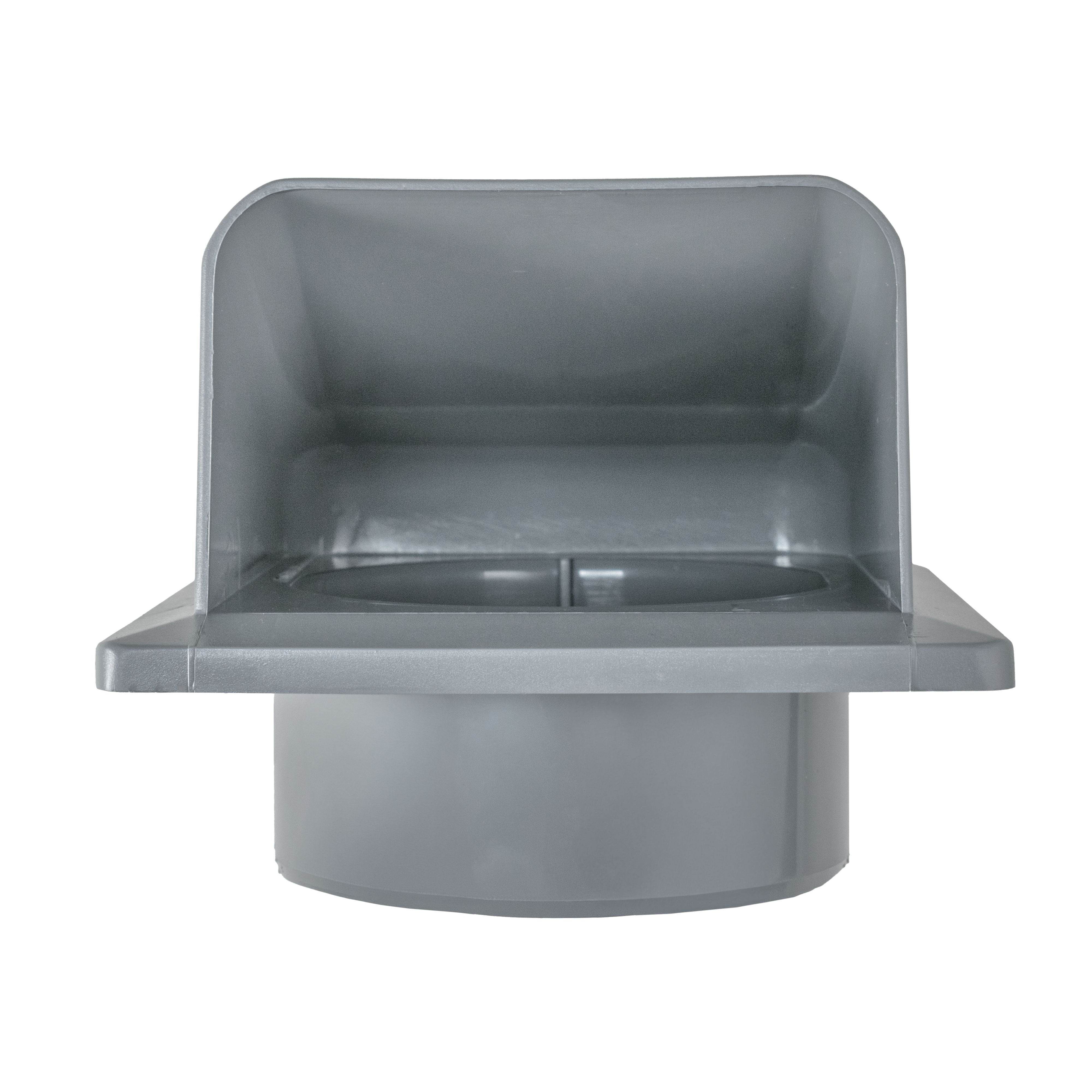 External Graphite Louvre Vent KRD/100G fi100mm