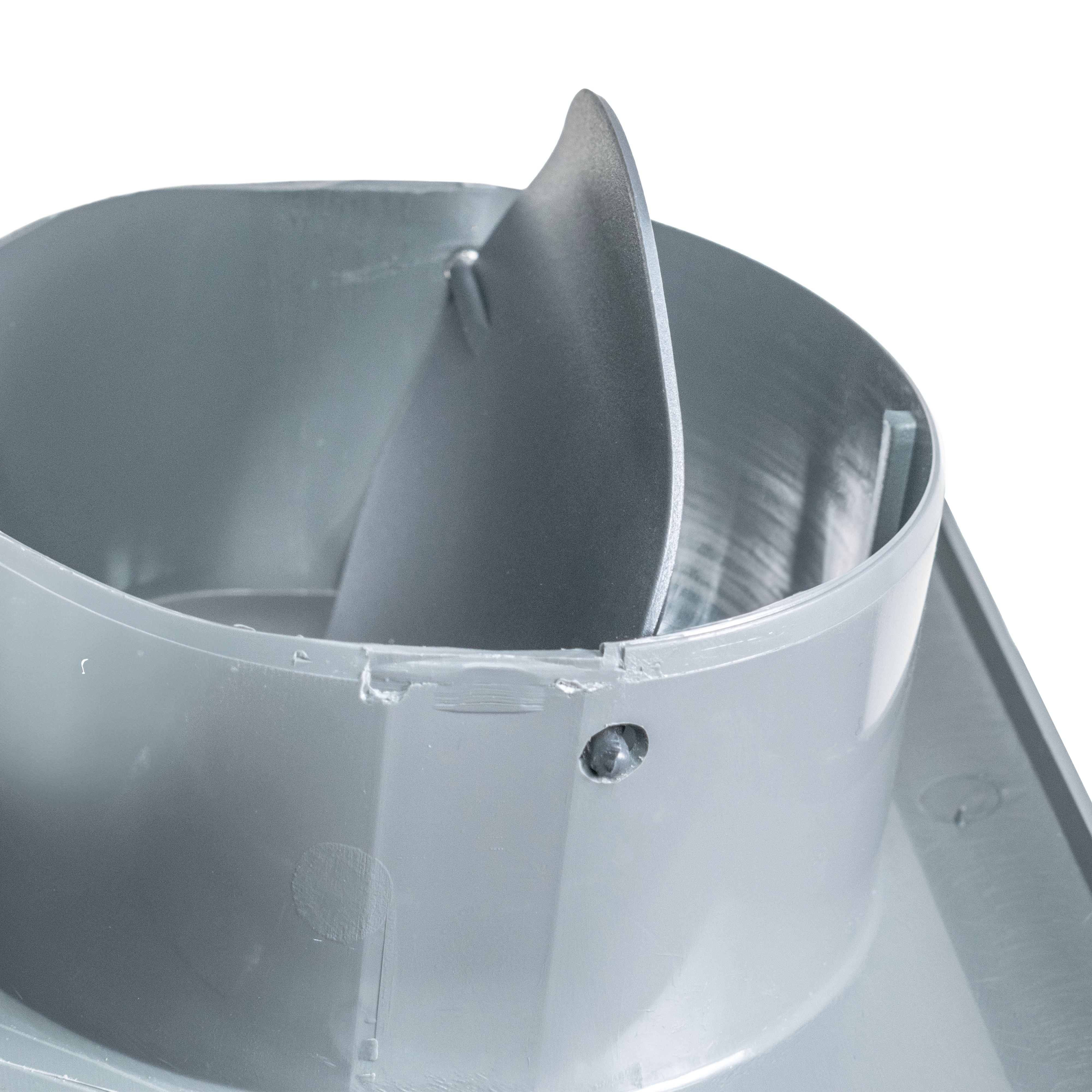 External Graphite Louvre Vent KRD/100G fi100mm