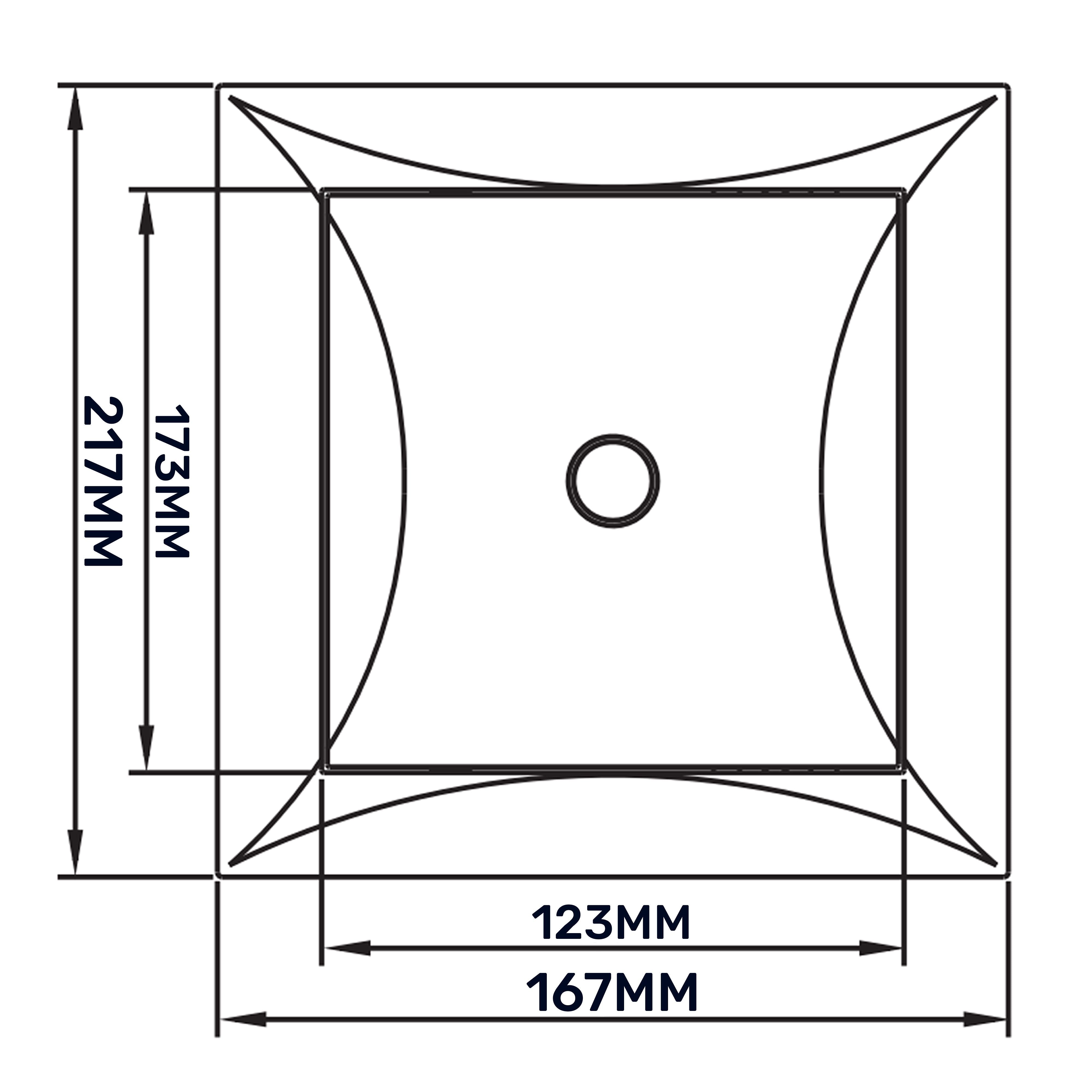 Access Panel Door PP, White 150mm x 200mm