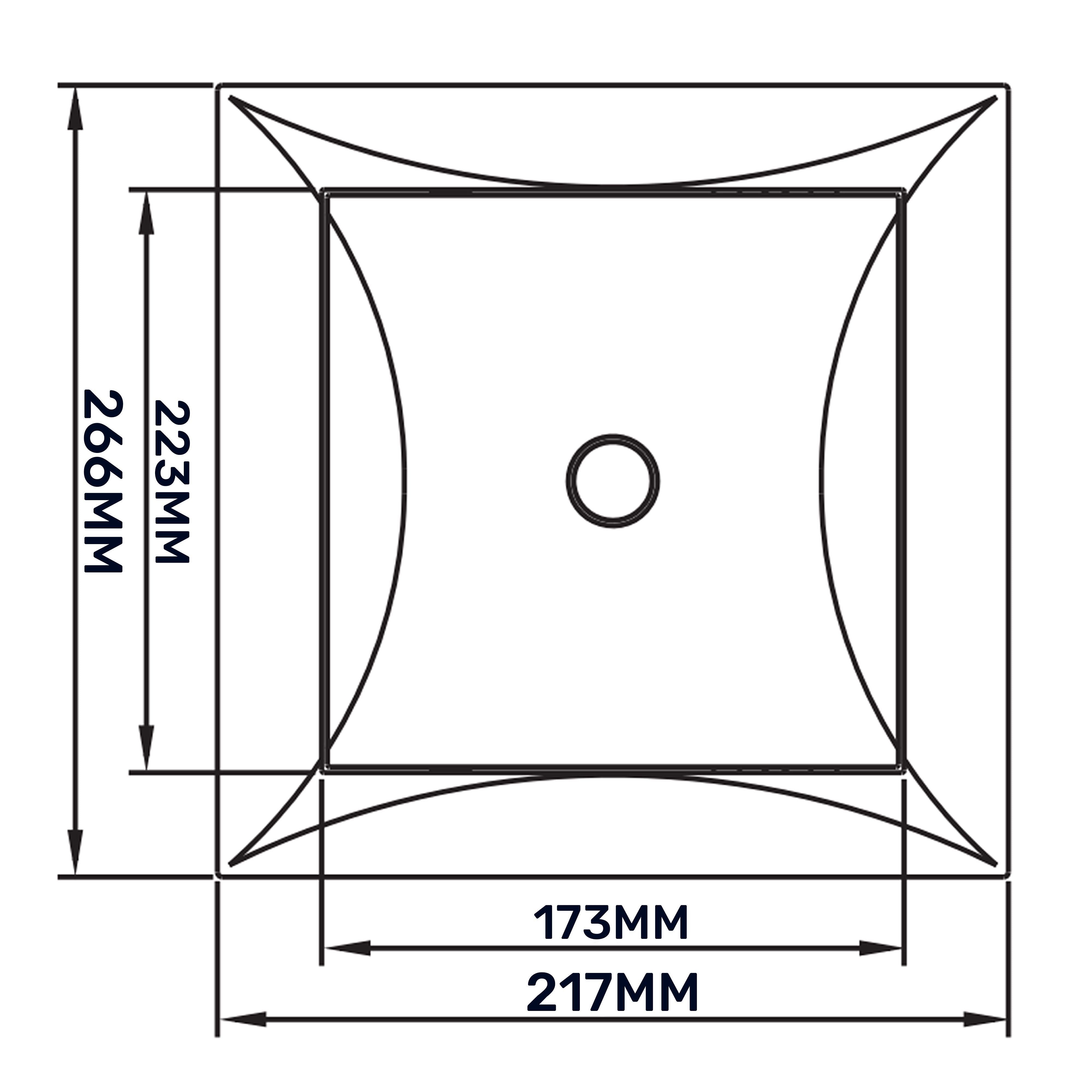 Access Panel Door PP, White 200mm x 250mm