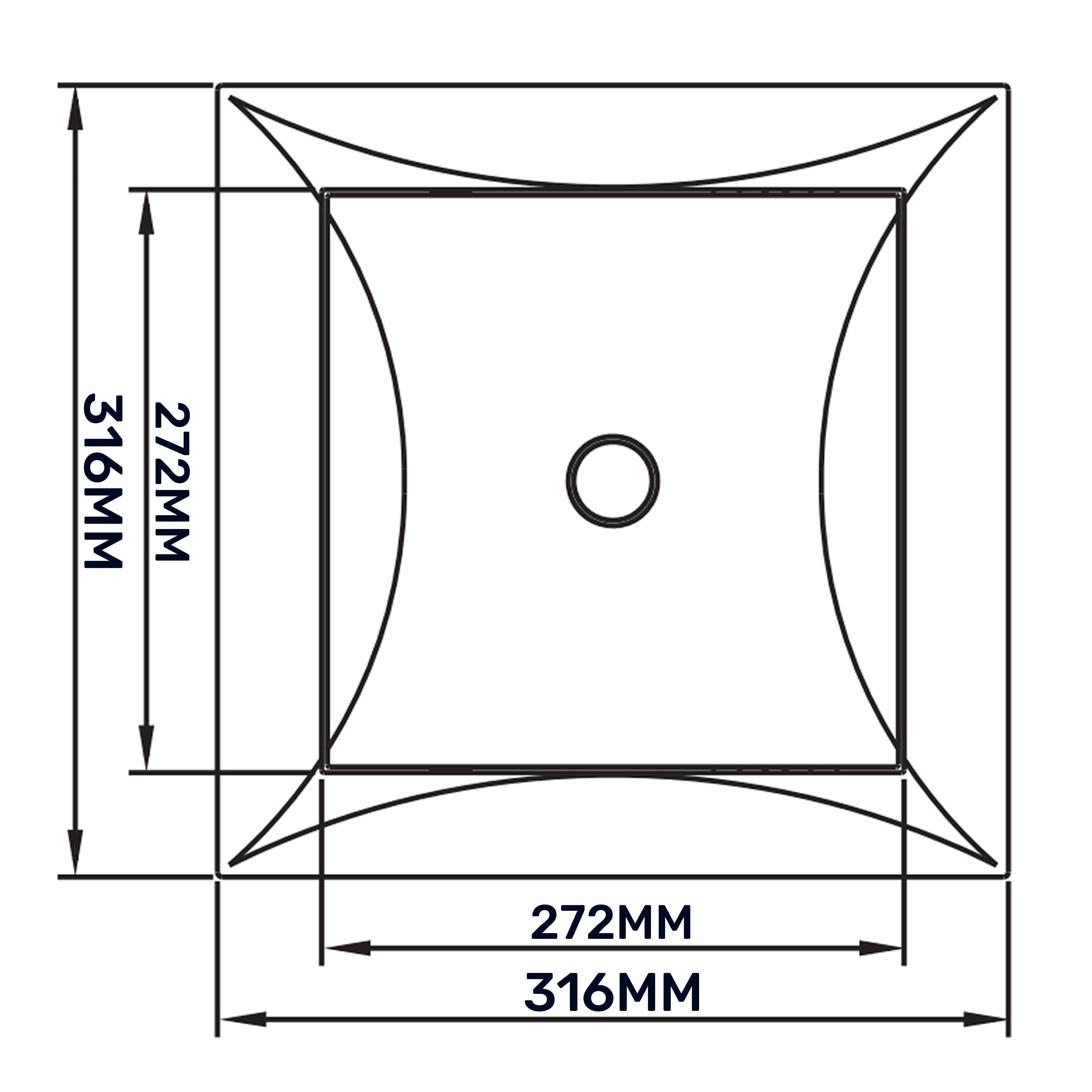 Access Panel Door PP, White 300mm x 300mm