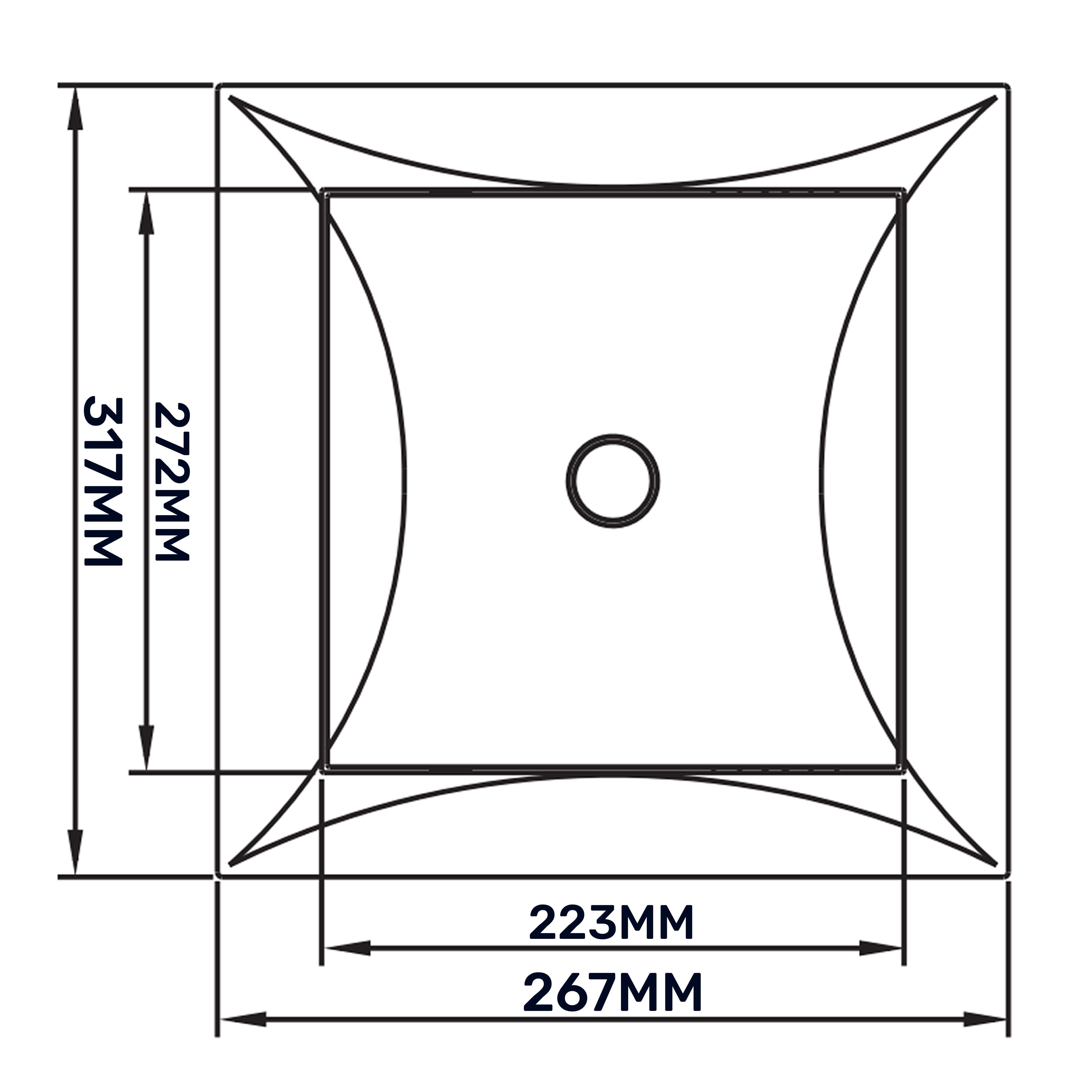 Access Panel Door PP, White 250mm x 300mm