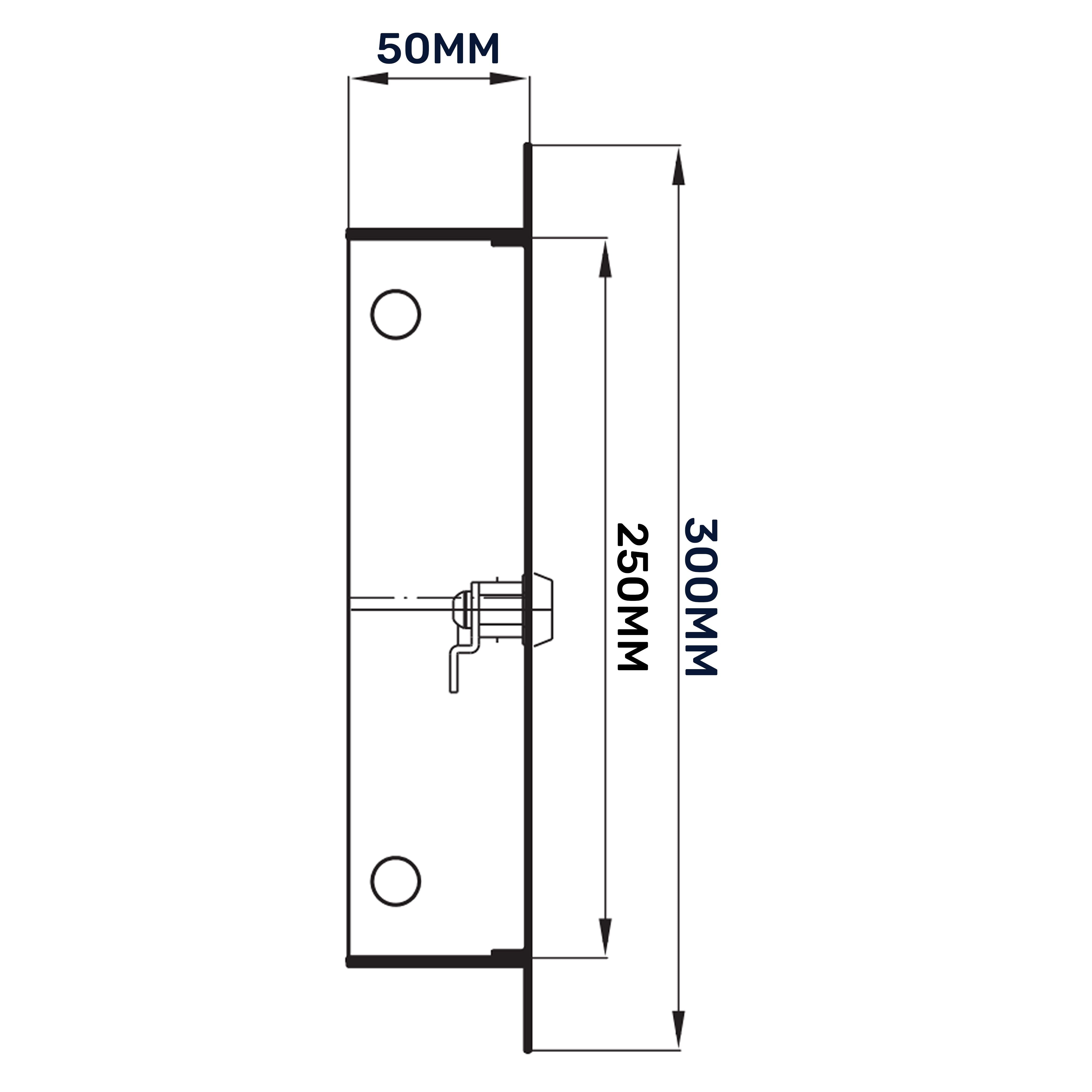 Access Panel Door Metal With Lock, White 200mm x 250mm