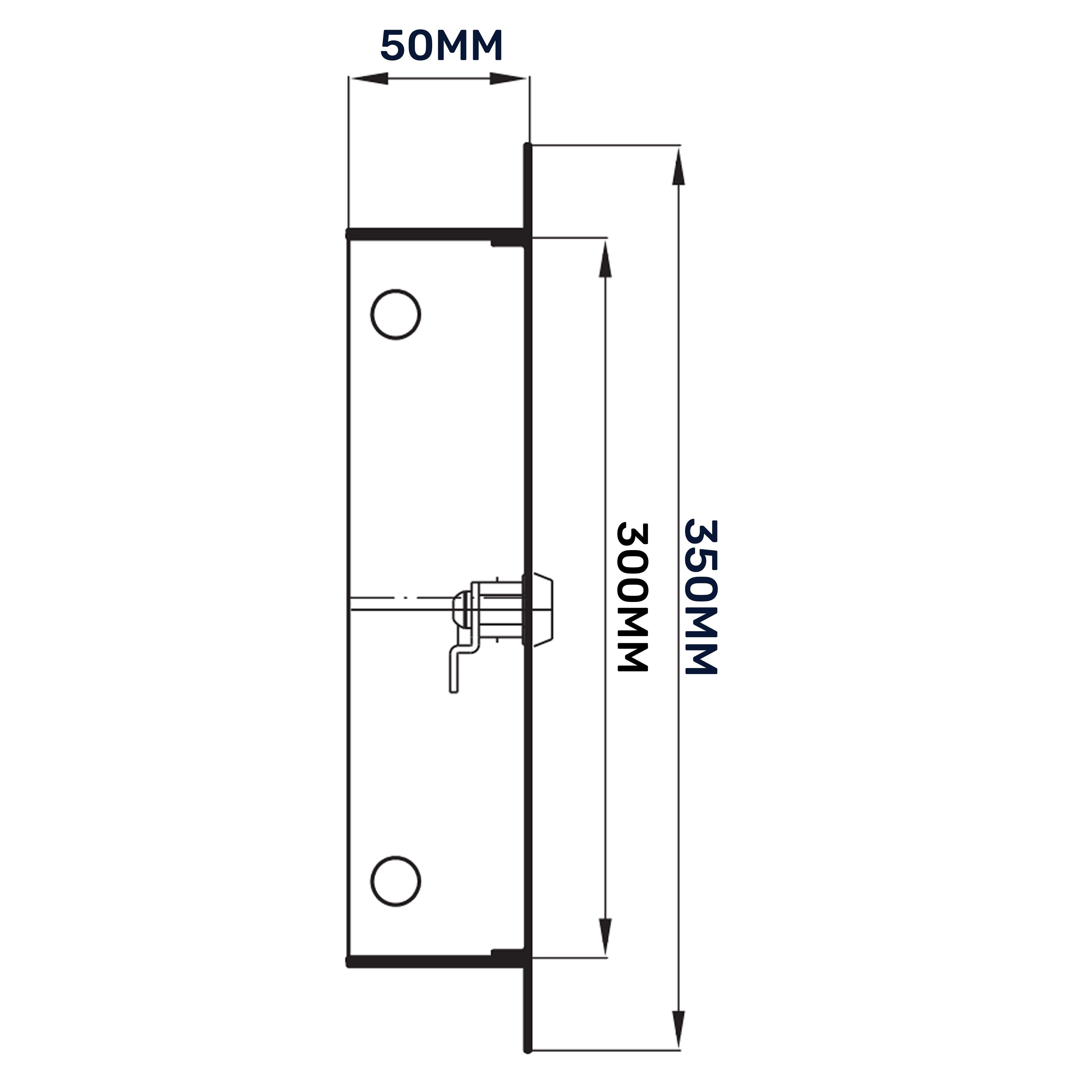 Access Panel Door Metal With Lock, White 250mm x 300mm