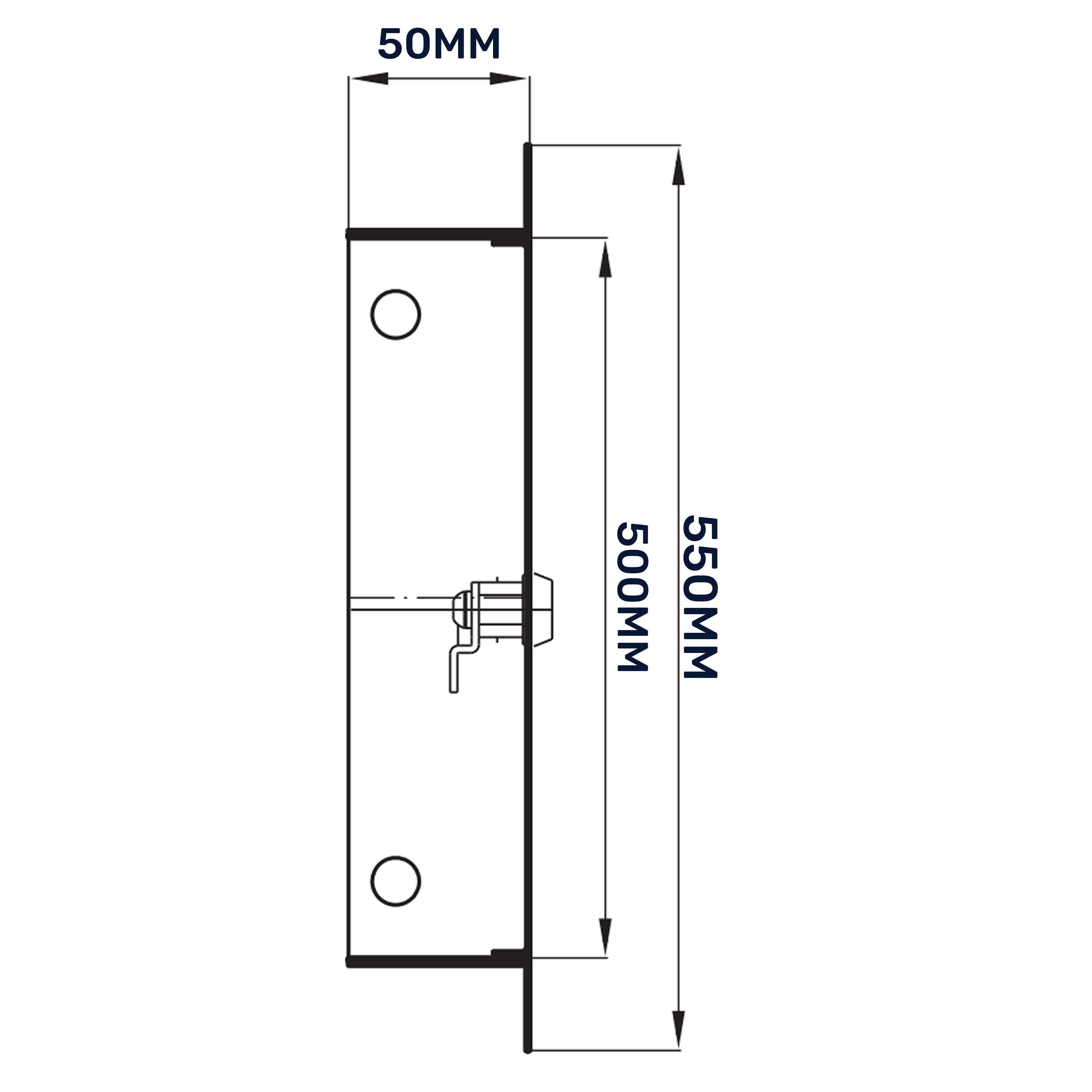 Access Panel Door Metal With Lock, White 500mm x 500mm