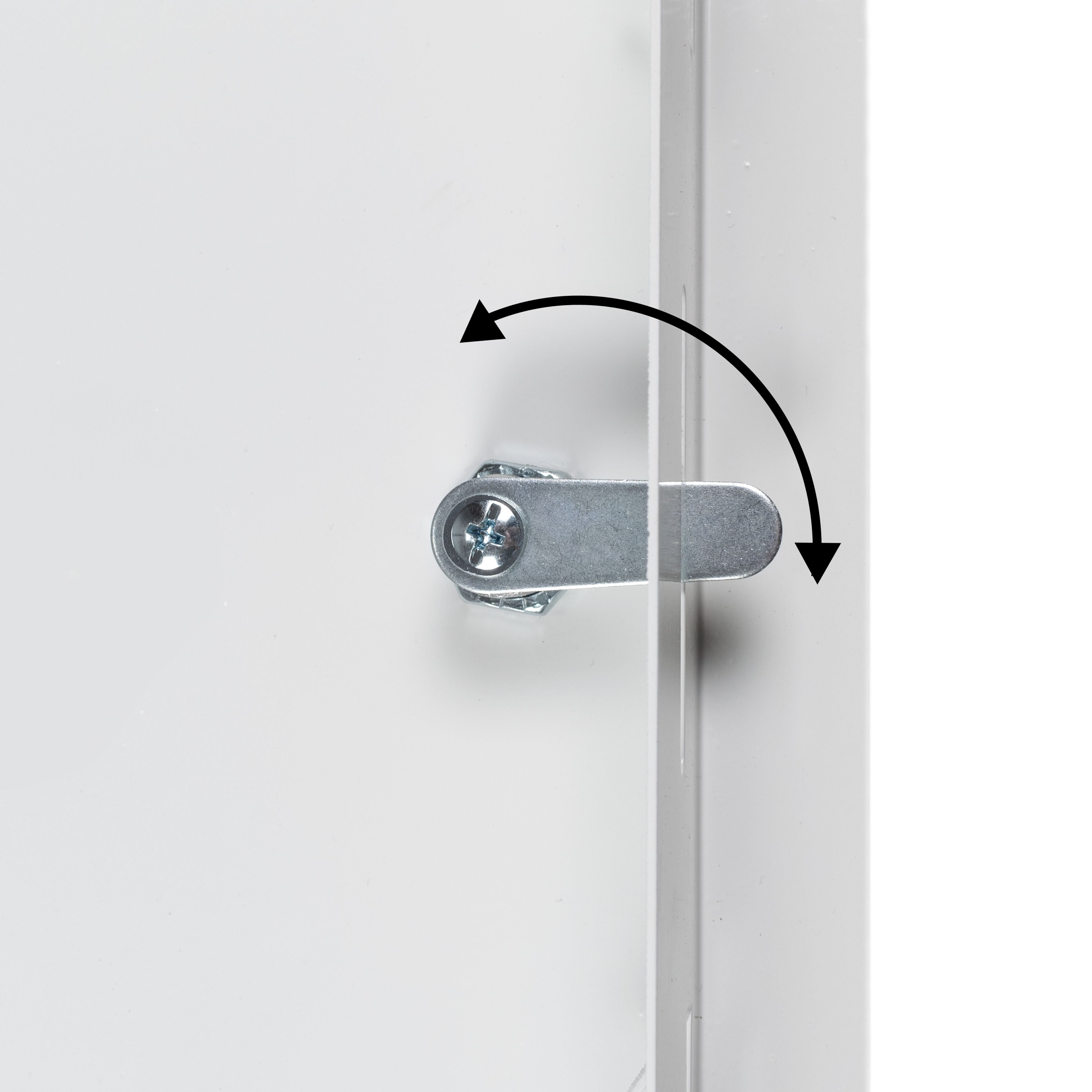Access Panel Door Metal With Lock, White 300mm x 300mm