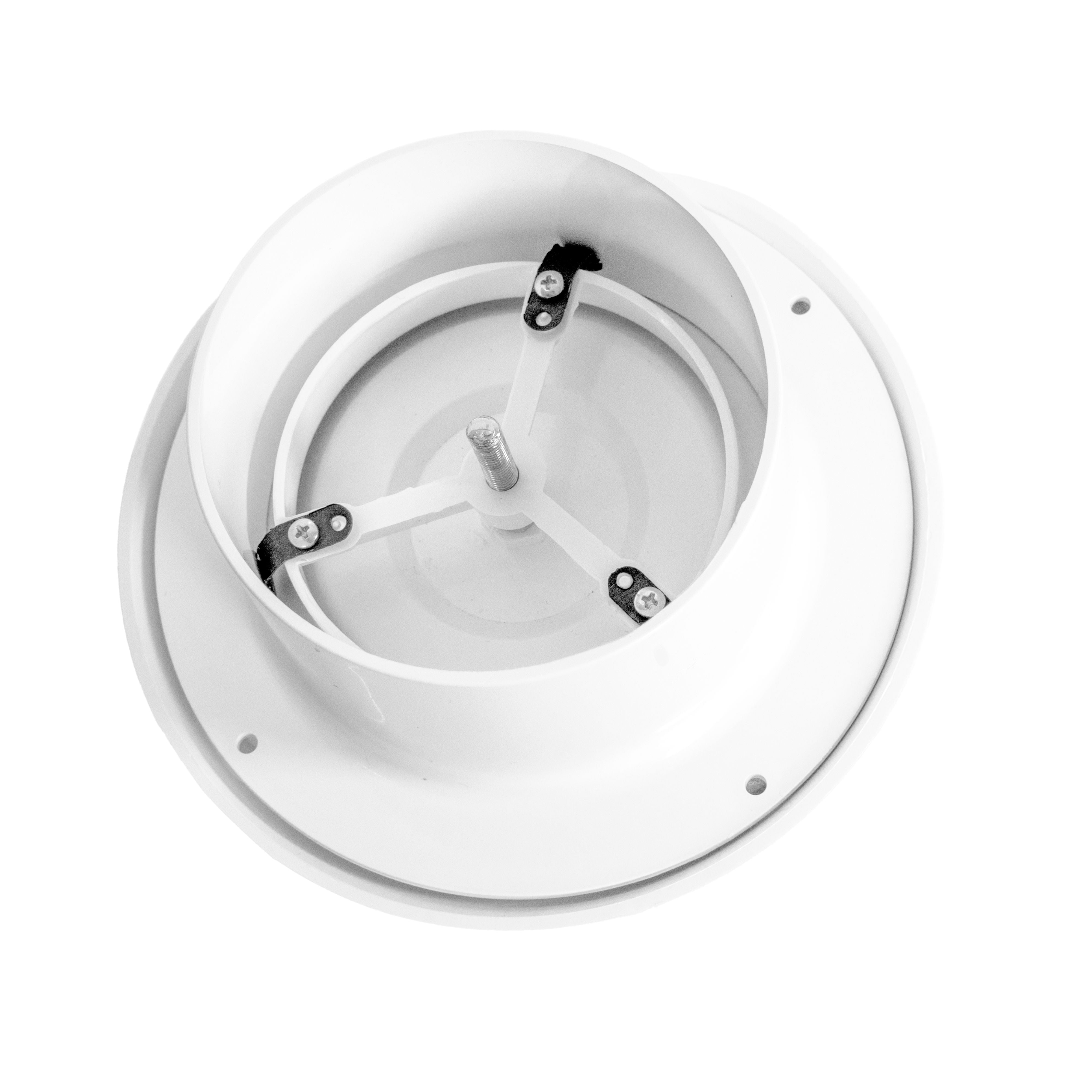 White ABS Extract Ceiling Valve 100mm