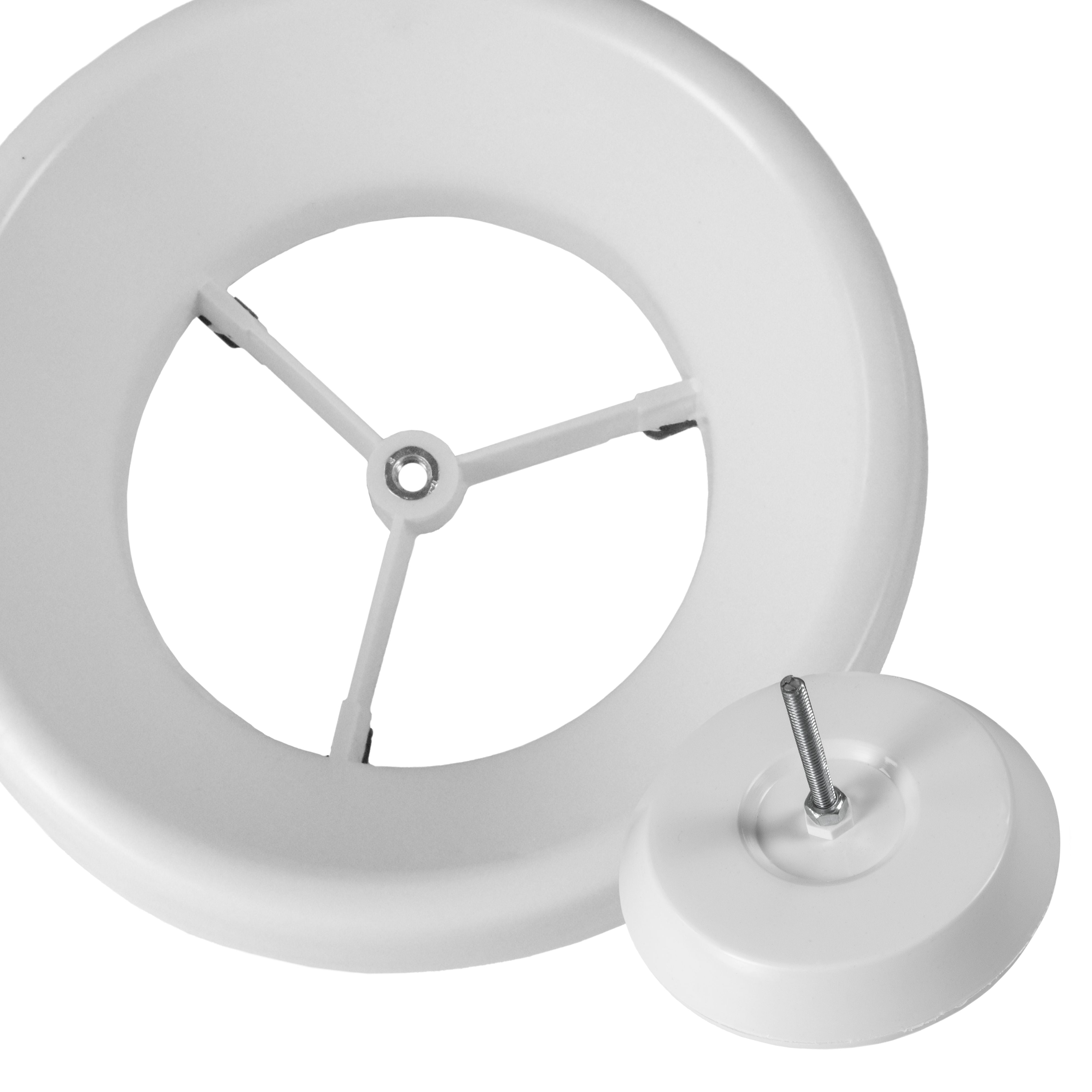 White ABS Extract Ceiling Valve 100mm