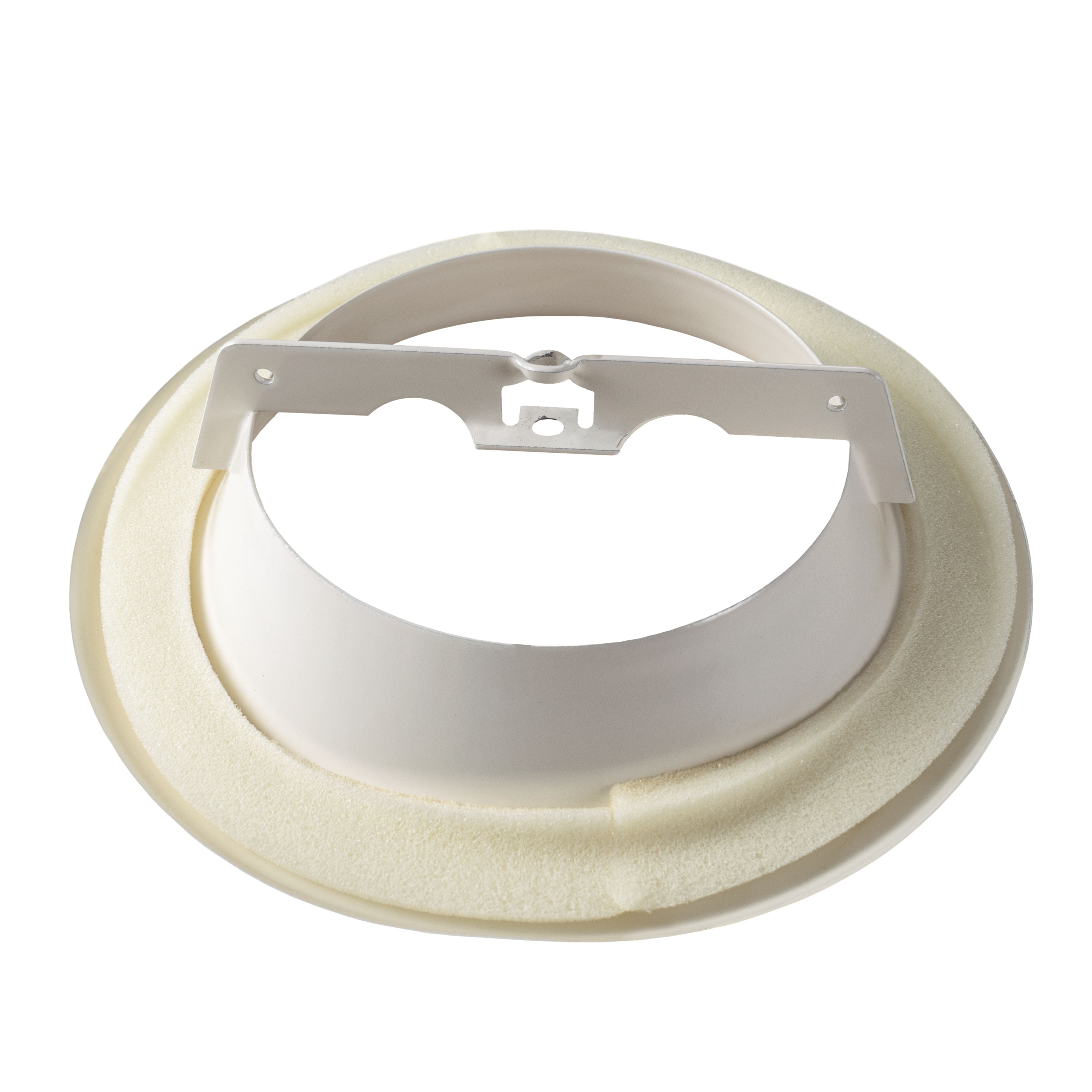 White Metal Extract Ceiling Valve 125mm - Anemostat EV