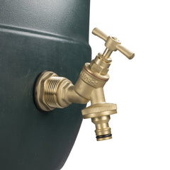 Water Butt Brass Kit 3/4" with Brass Quick Connect Tap and Drill Bit