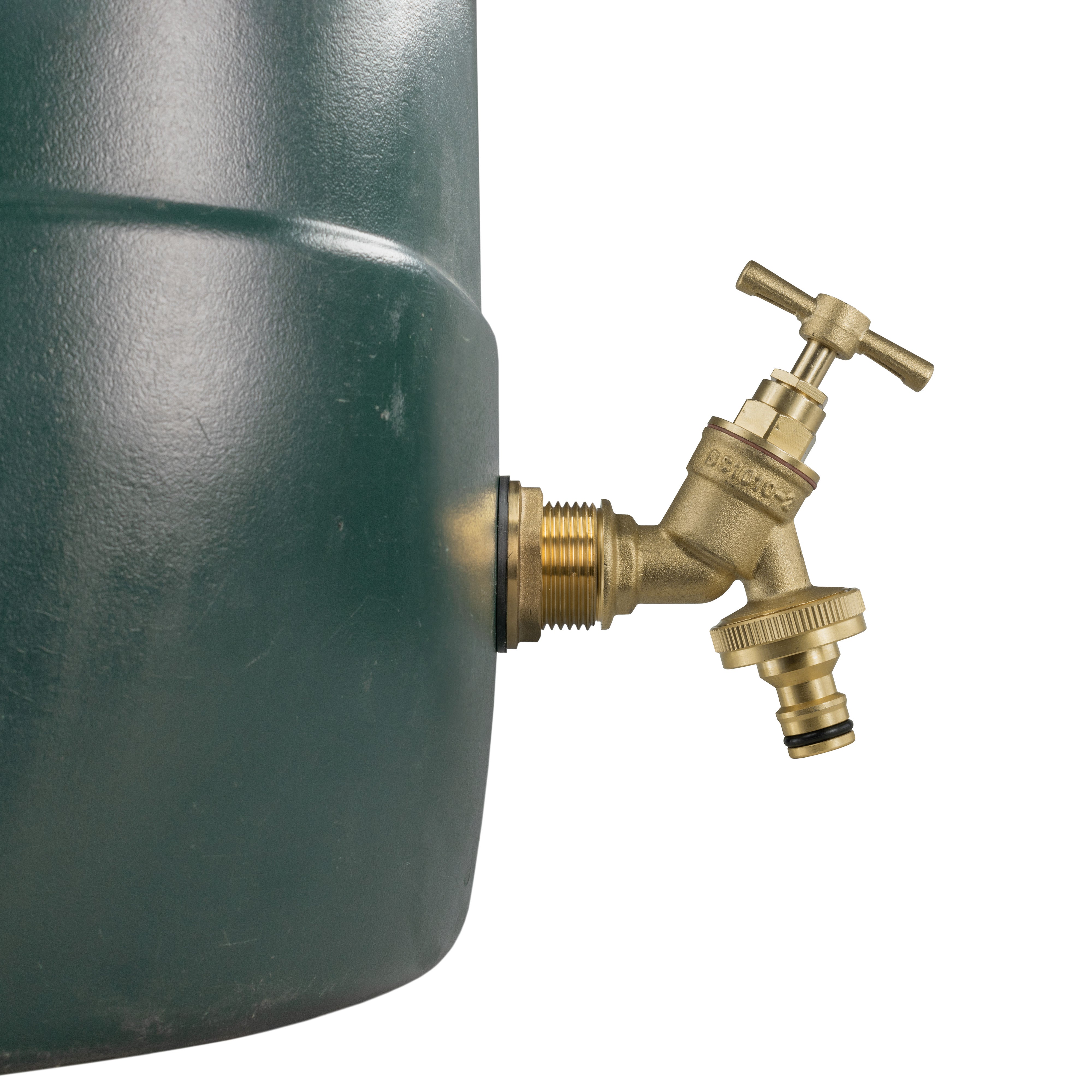 Water Butt Brass Kit 3/4" with Brass Quick Connect Tap and Drill Bit