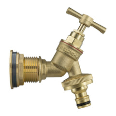 Water Butt Brass Kit 3/4" with Brass Quick Connect Tap and Drill Bit