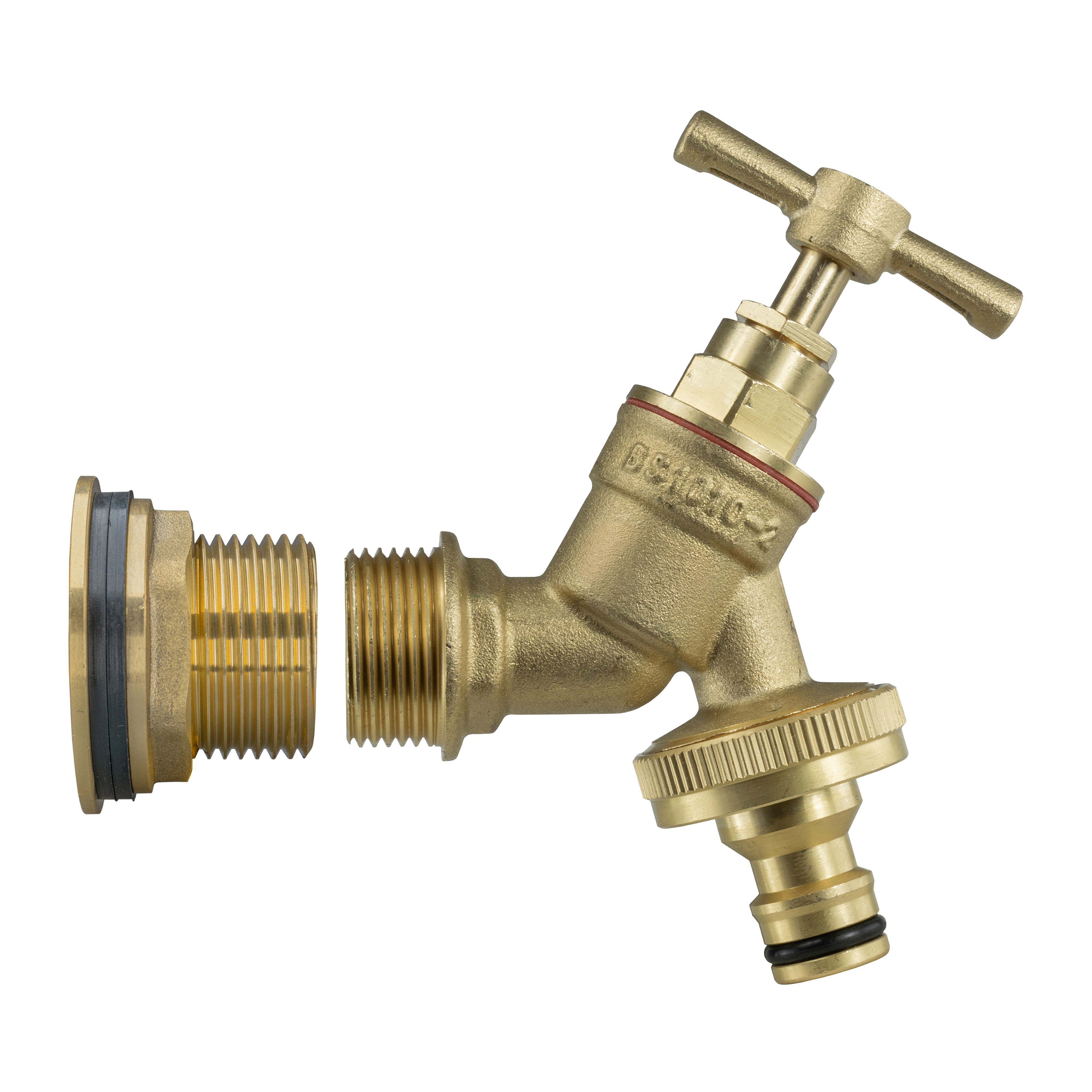 Water Butt Brass Kit 3/4" with Brass Quick Connect Tap and Drill Bit