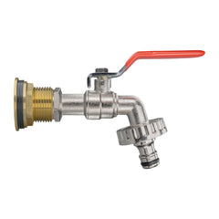 Water Butt Brass Kit 3/4" with Quick Connect Lever Tap