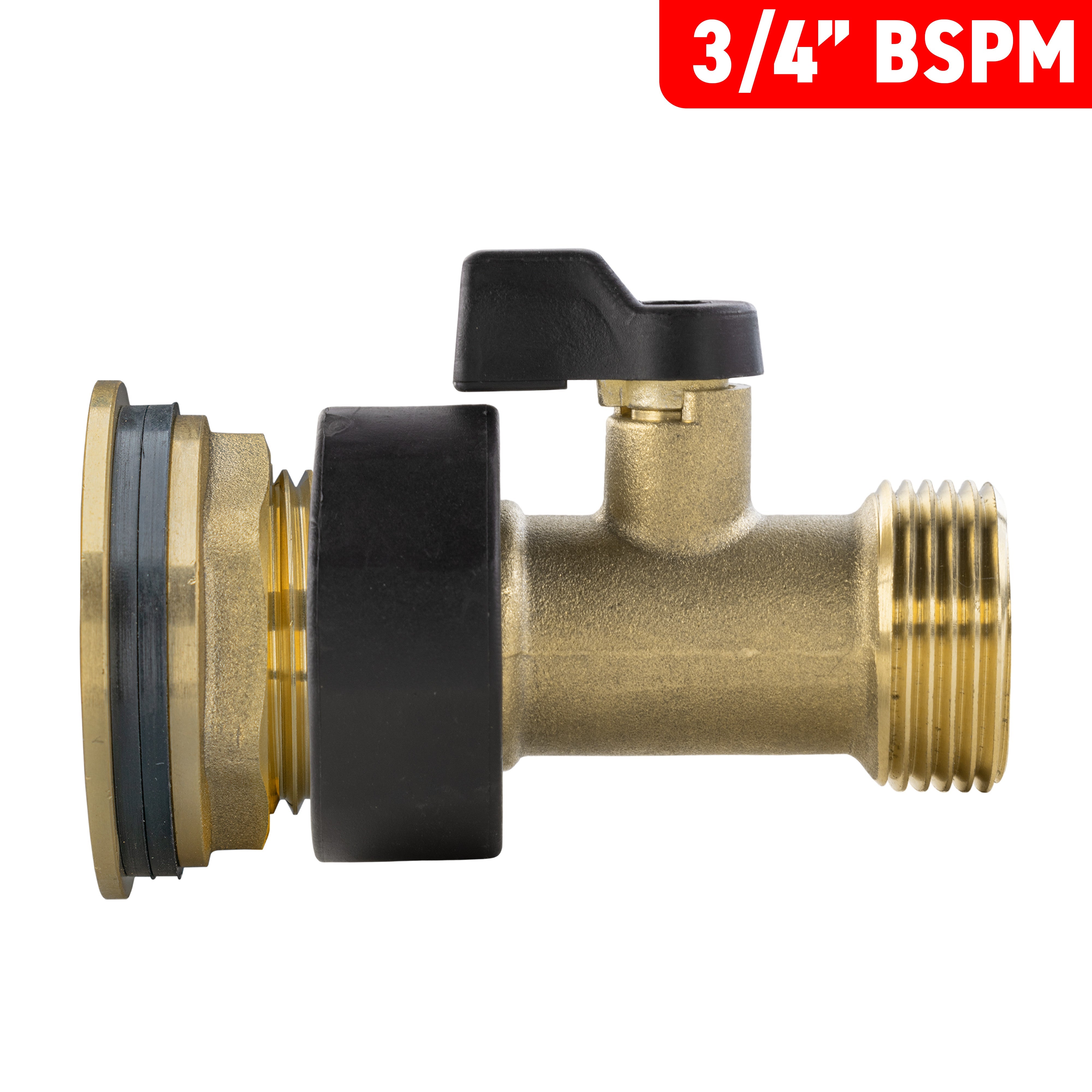 Water Butt Brass Kit 3/4" with Brass Valve