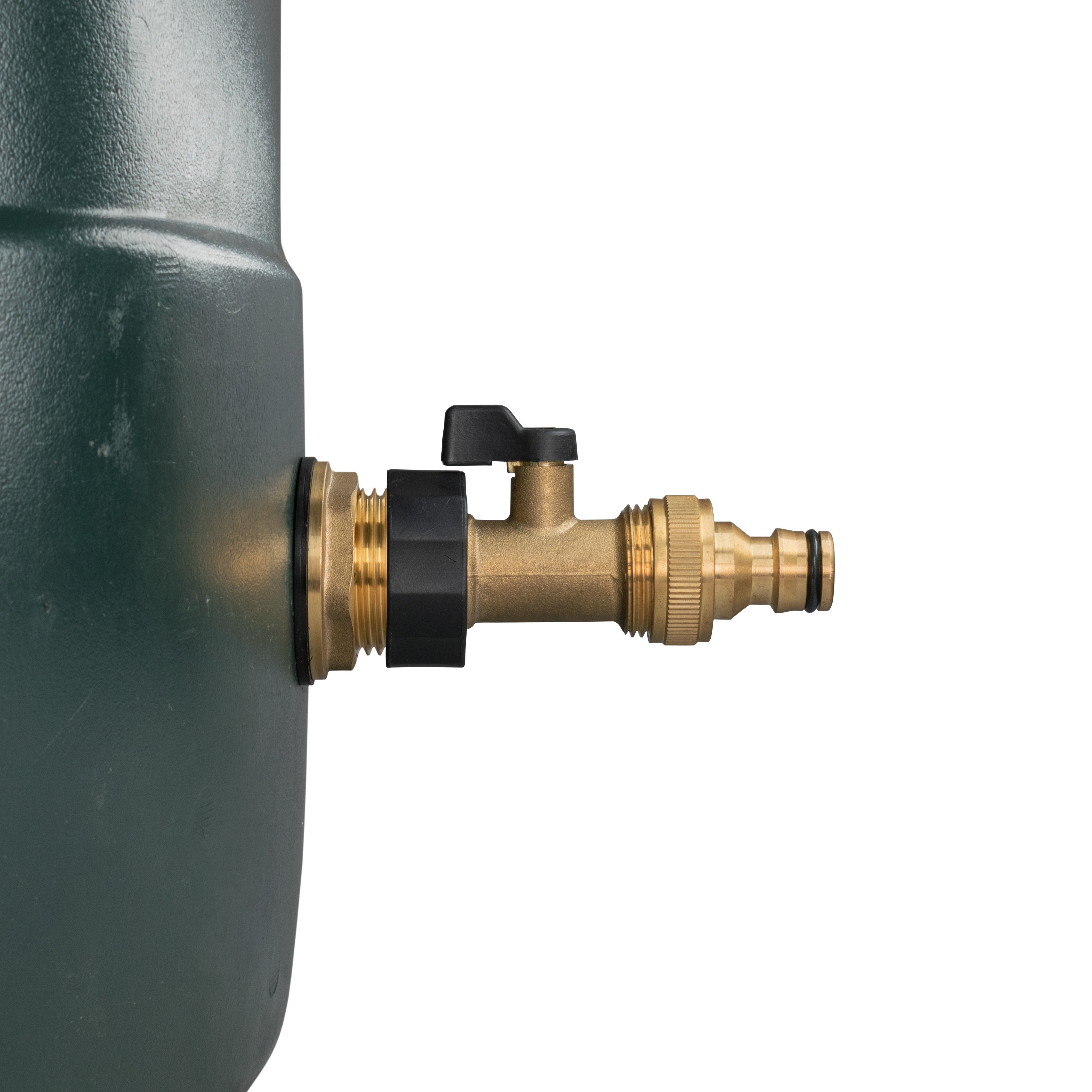 Water Butt Brass Kit 3/4" with Brass Valve + Quick Connect