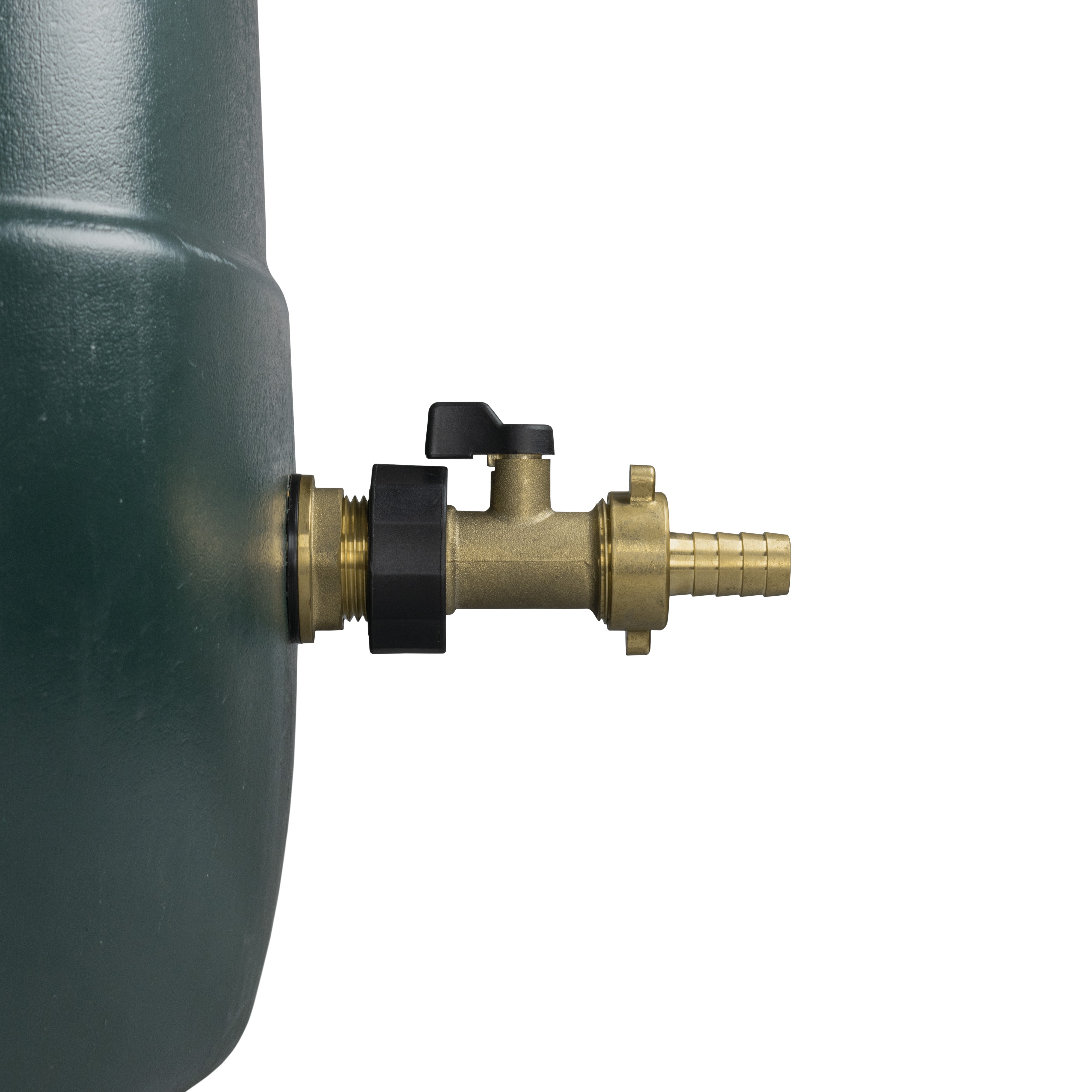 Water Butt Brass Kit 3/4" with Brass Valve + 13mm Barb