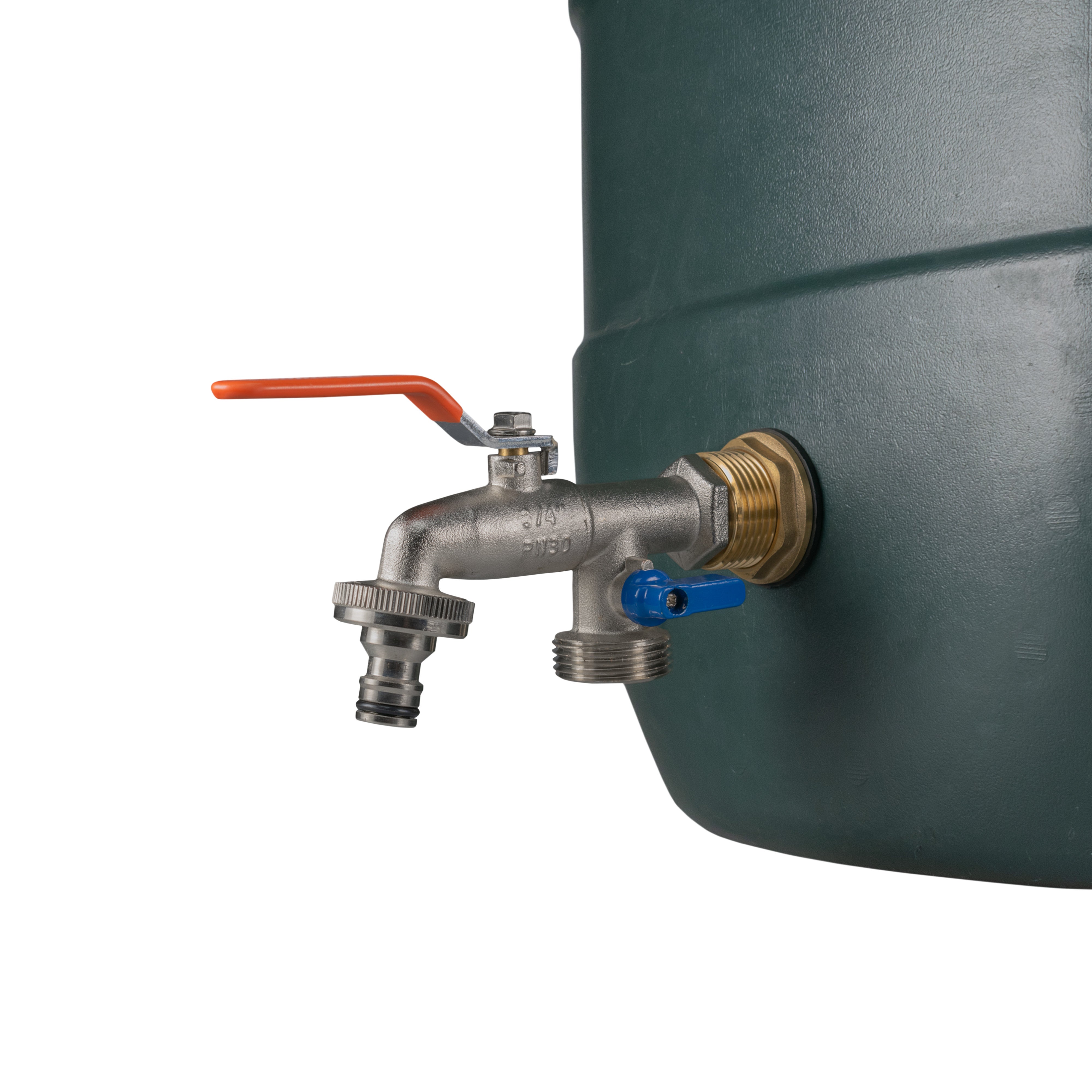 Water Butt Brass Kit 1" with Double Tap