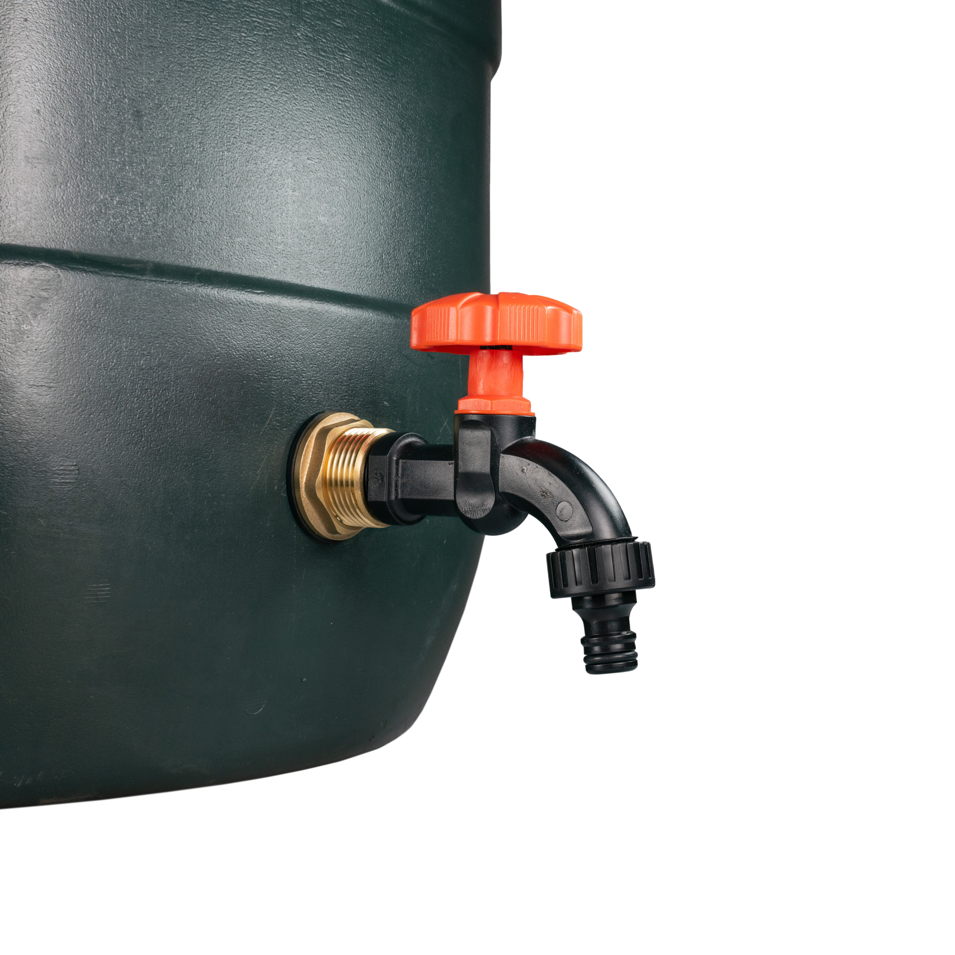 Water Butt Brass Kit 1" with Black Dial Tap