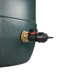 Water Butt Brass Kit 1" with In-Line Valve + 4mm Barb