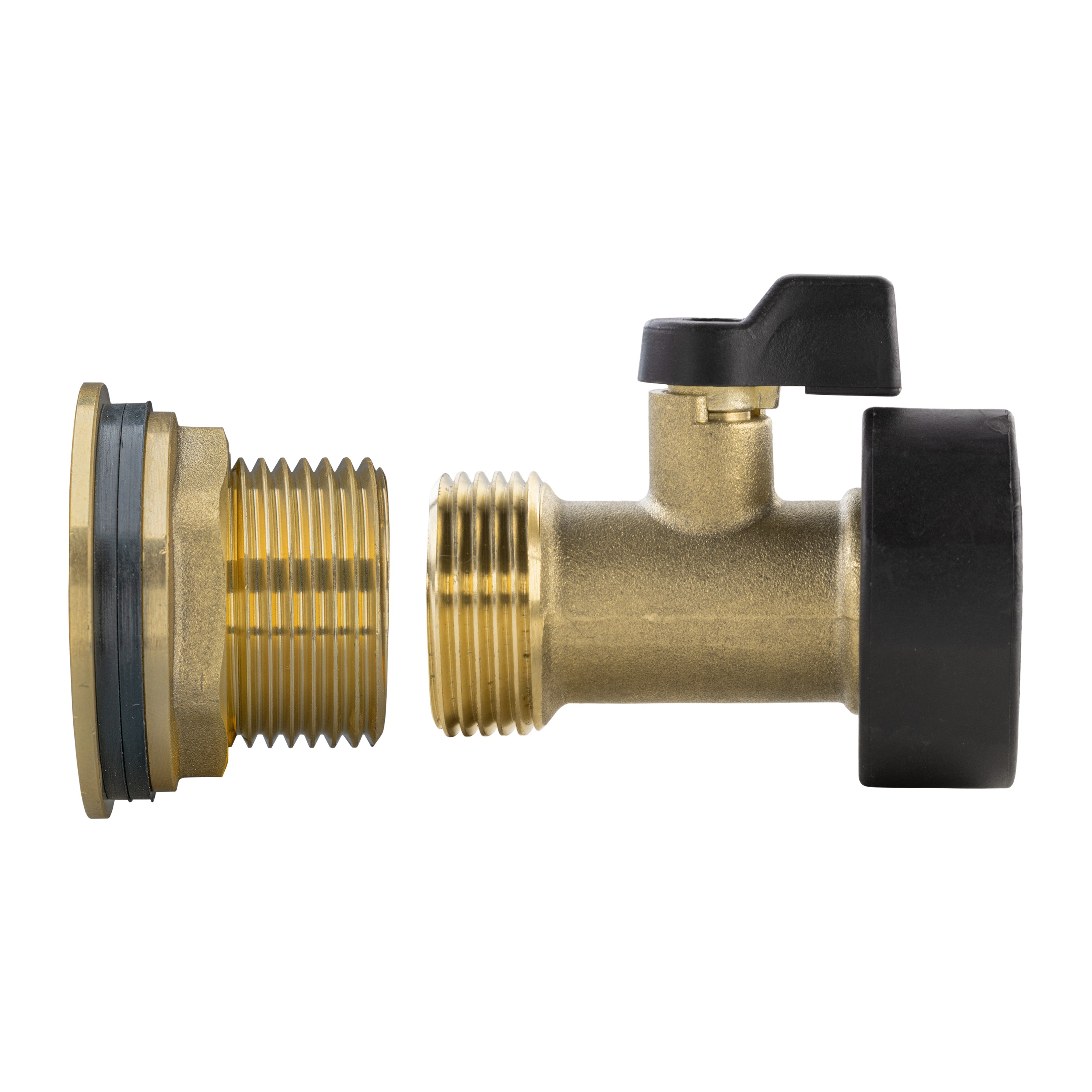 Water Butt Brass Kit 1" with Brass Valve