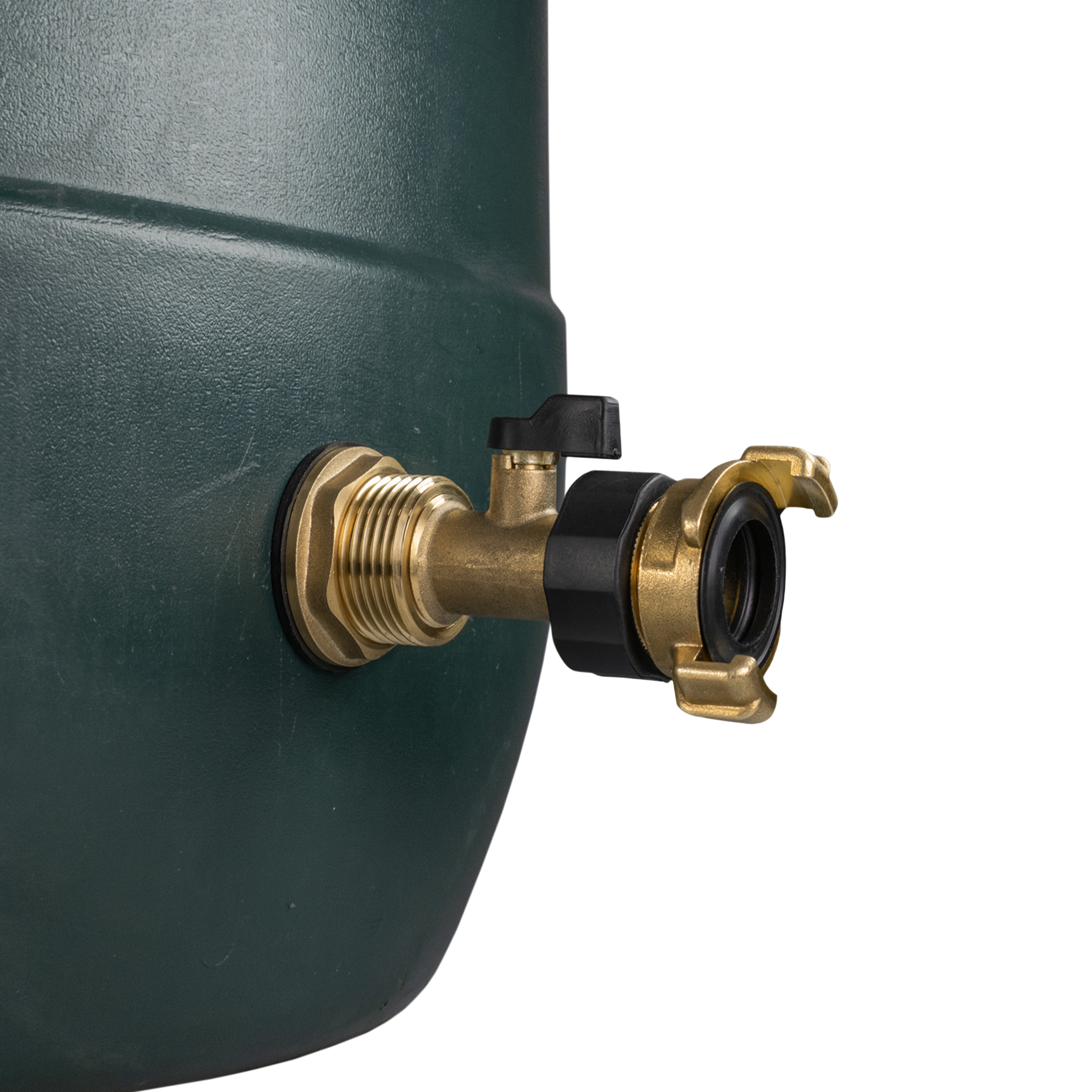 Water Butt Brass Kit 1" with Brass Valve + Geka