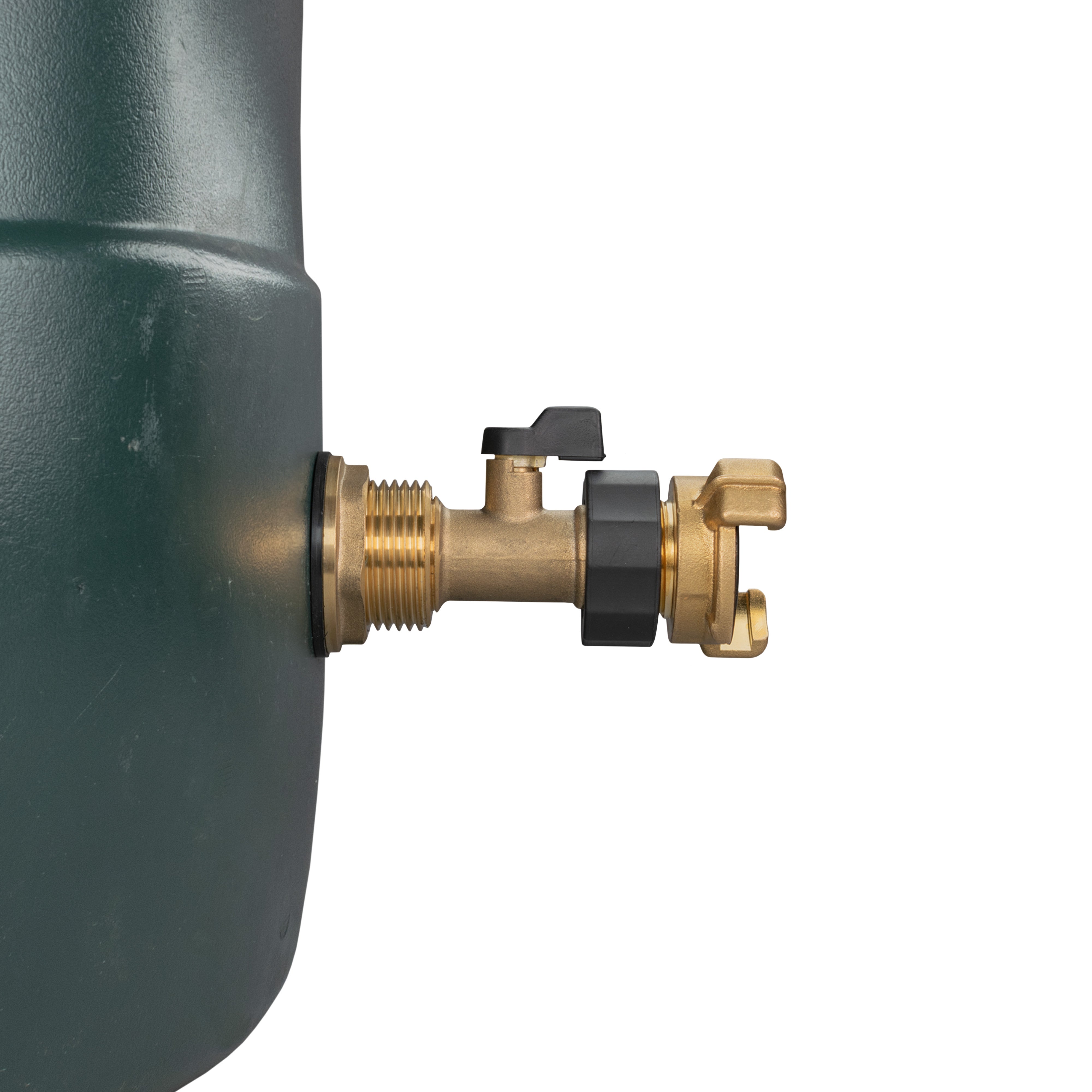 Water Butt Brass Kit 1" with Brass Valve + Geka