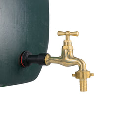 Water Butt Extension Kit 1/2" with 13mm Barbed Polished Brass Tap and Drill Bit