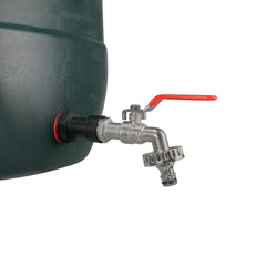 Water Butt Extension Kit 3/4" with Quick Connect Lever Tap and Drill Bit