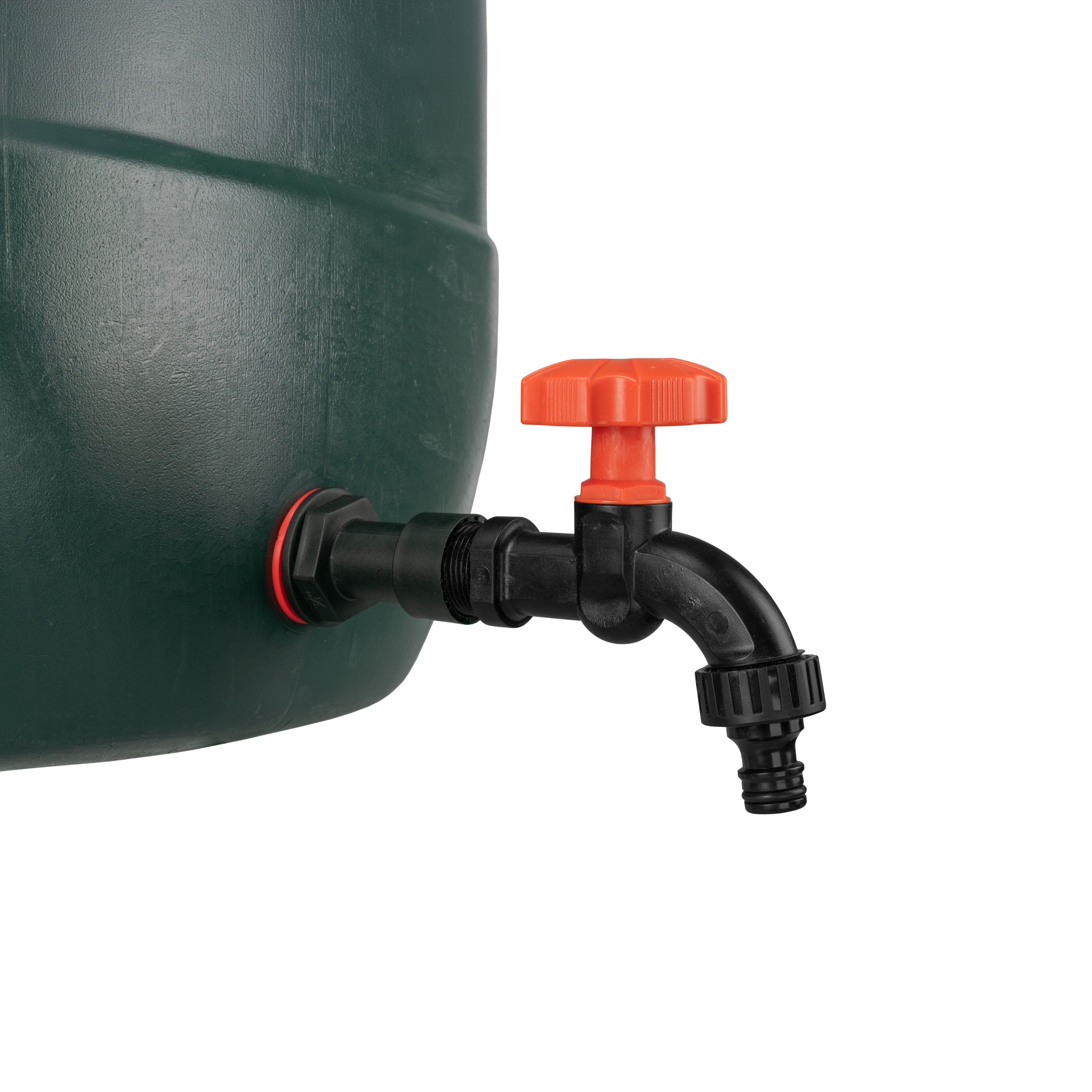 Water Butt Extension Kit 3/4" with Black Dial Tap and Drill Bit