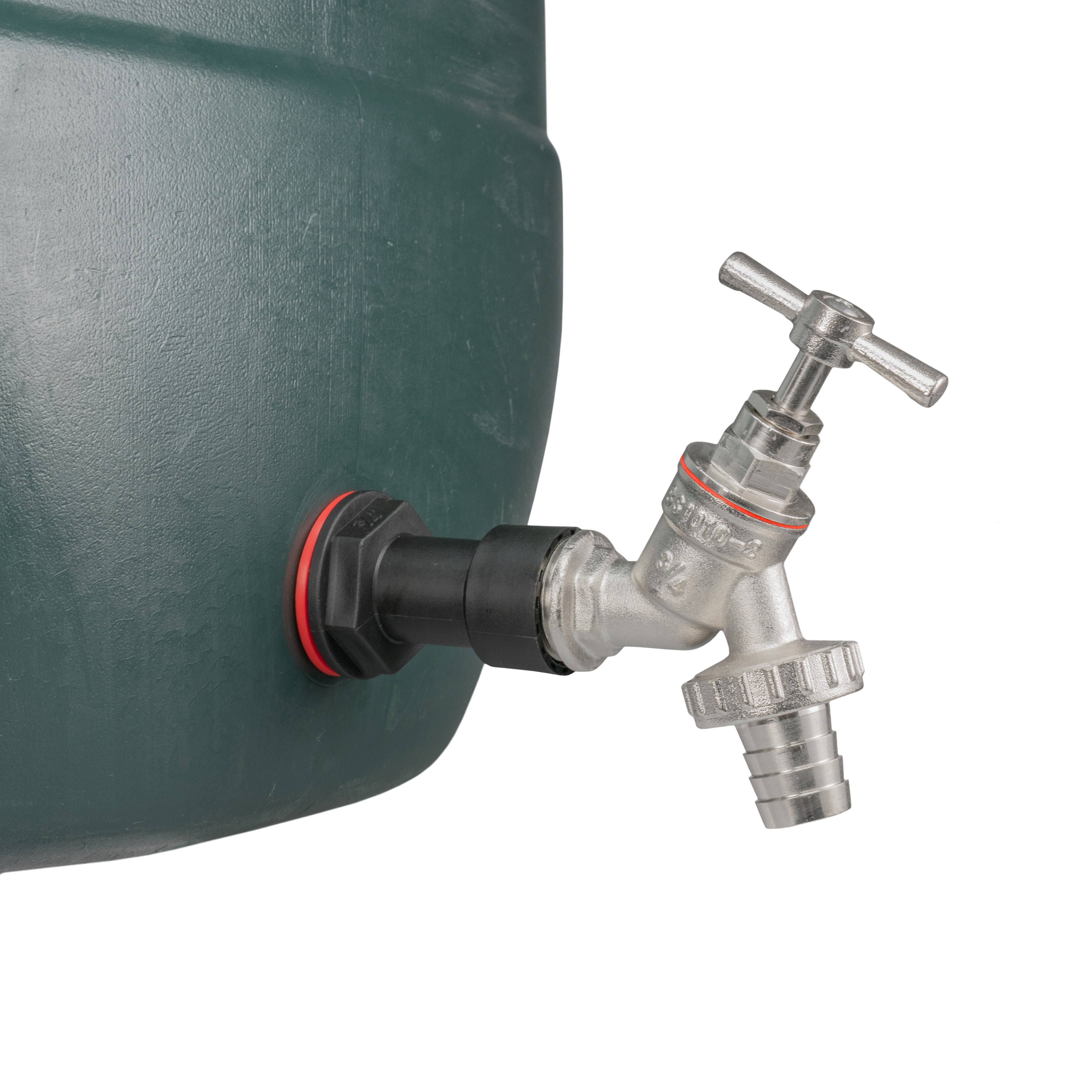 Water Butt Extension Kit 3/4" with Nickel Plated Barbed Tap