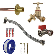 Brass Quick Connect Bib Tap STANDARD Connection Kit