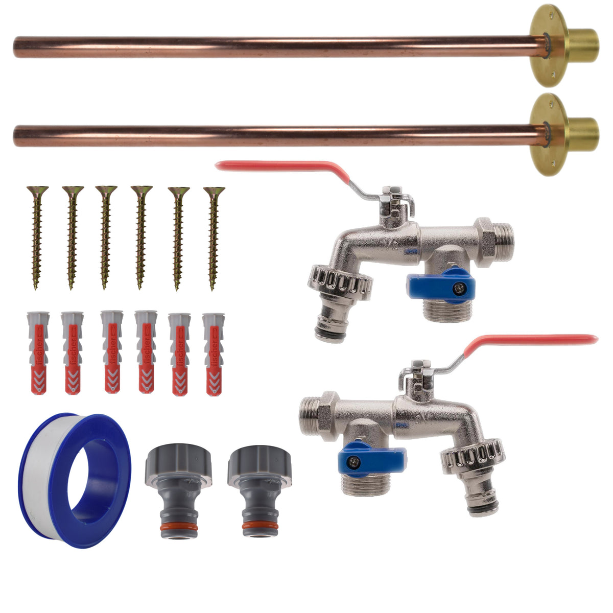 Double Lever Tap BASIC Connection Kit x2