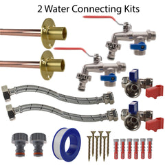 Double Lever Tap STANDARD Connection Kit x2