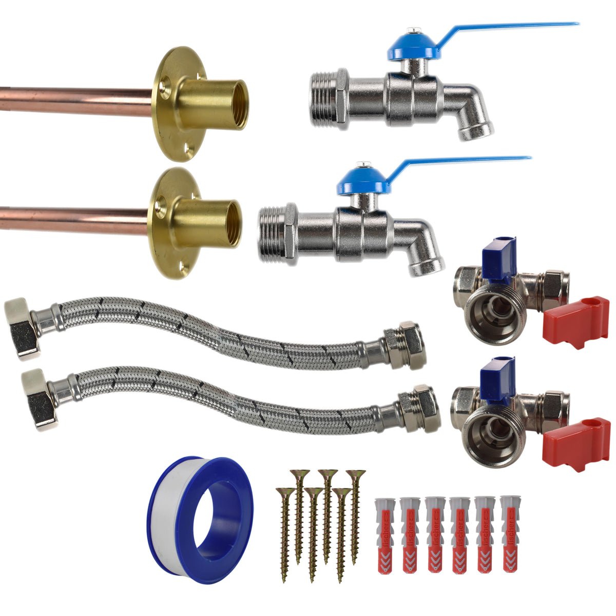 Simple Lever Tap STANDARD Connection Kit x2