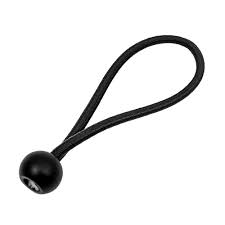 Bungee Ball 6" Black - Bungee Cords with Balls, Tarpaulin Bungee Cords, Elastic Bungee Strap - Black