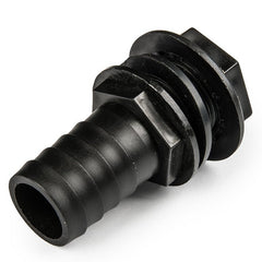 Tank Connector with Washer 3/4" BSPM & 1" Barb Outlet