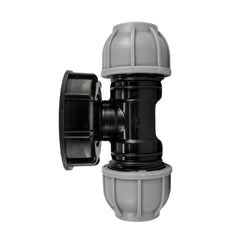 IBC 2” S60X6 Cap with 20mm MDPE Tee