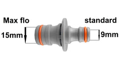 Female Hose Connector Max Flo 3/4" Hose WL