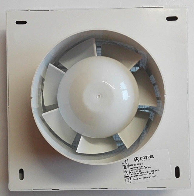 Rico Bathroom Fan 100mm Model with a Timer Switch