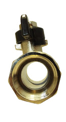 Brass Nickel-Plated Butterfly Valve 3/4" BSPM-F