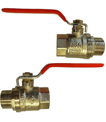 Brass Nickel-Plated Lever Valve 2" BSPM-F