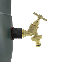 Water Butts Kit 1/2" with Brass Tap & Snap On
