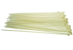 100 Cable Ties (3.6mm x 200mm) Neutral